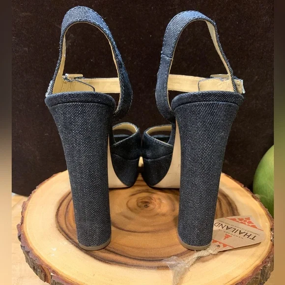 Michael Kors Denim Heels - Picture 6 of 9